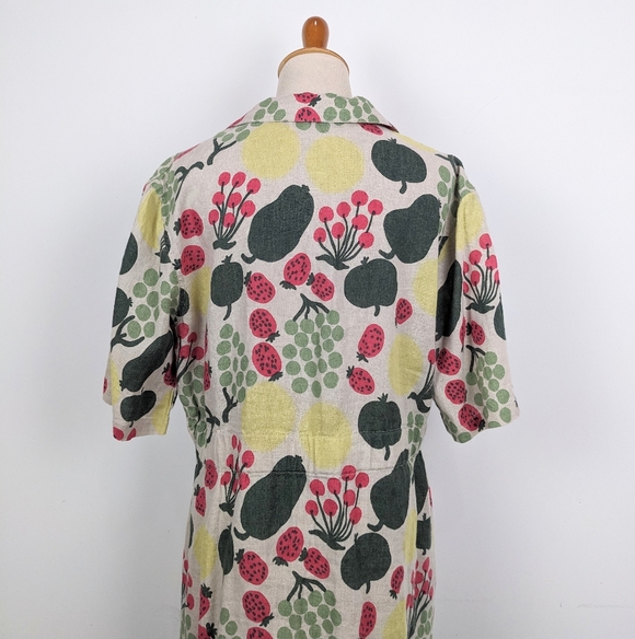 MARIMEKKO Herkku Pieni Tori Linen Dress Size 38 - Picture 4 of 15